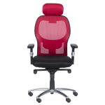 Ергономичен стол Carmen 7520 - черен - червен