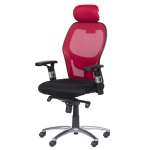 Ергономичен стол Carmen 7520 - черен - червен