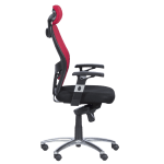 Ергономичен стол Carmen 7520 - черен - червен