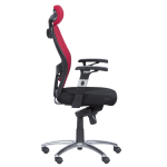 Ергономичен стол Carmen 7520 - черен - червен