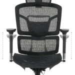 Ергономичен стол Carmen 7902 - черен