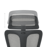 Ергономичен стол Carmen Nelson - Сив