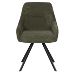 Трапезен стол Carmen Marsala - маслено зелен