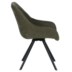 Трапезен стол Carmen Marsala - маслено зелен