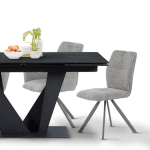 Трапезен стол Carmen Maldon 2 - Сив R 07