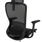 Ергономичен стол STANS - черен