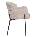 Трапезен стол Carmen Crotone - Светлобежов