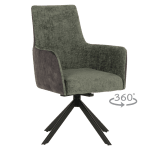 Трапезен стол Carmen Capri - Зелен