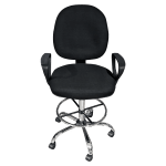 Висок работен стол Carmen 7551-2 - Черен