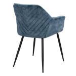 Трапезен стол Carmen Topton - Син MJ 1