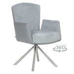 Трапезен стол Carmen Sindi - Светлосив