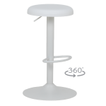 Бар стол Carmen Kish - Бял