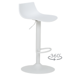 Бар стол Carmen Marad - Бял