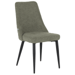 Трапезен стол Carmen Smith - Зелен QR