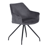 Трапезен стол Carmen Kendal - Тъмносив BF 2