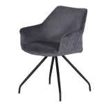 Трапезен стол Carmen Kendal - Тъмносив BF 2