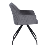 Трапезен стол Carmen Kendal - Тъмносив BF 2