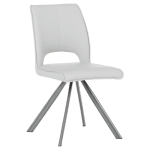 Трапезен стол Carmen Craven 2 силиконова кожа - сив 67