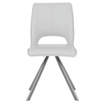 Трапезен стол Carmen Craven 2 силиконова кожа - сив 67