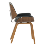 Трапезен стол Carmen 9976 - орех-черен