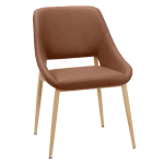 Трапезен стол Carmen Luton - Светлокафяв 7