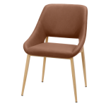 Трапезен стол Carmen Luton - Светлокафяв 7