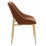 Трапезен стол Carmen Luton - Светлокафяв 7