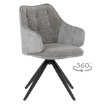 Трапезен стол Carmen Bordon - Сив R 07