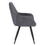 Трапезен стол Carmen Eton P - Тъмносив HLR