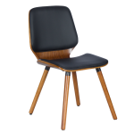 Трапезен стол Carmen 9977 - Орех/Черен