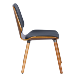 Трапезен стол Carmen 9977 - Орех/Черен