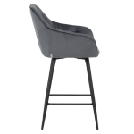 Бар стол Carmen Lazio - Тъмносив