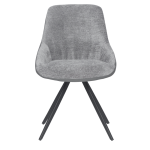 Трапезен стол Carmen Romney - Светлосив XV