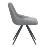 Трапезен стол Carmen Romney - Светлосив XV