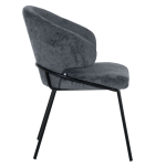 Трапезен стол Carmen Reno - Сиво-син