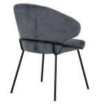 Трапезен стол Carmen Reno - Сиво-син