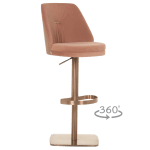 Бар стол Carmen Hauna - Розов RG