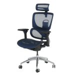 Ергономичен стол CALGARY - син