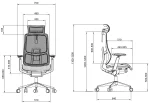 Ергономичен офис стол Ergonomee Verve UPH Lux Slide - Тъмносив