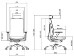 Луксозен офис стол Ergonomee Mojo Lux - Червен