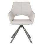 Трапезен стол Carmen Reading 2 силиконова кожа - Сив 67