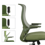 Ергономичен стол Carmen Baku - Зелен