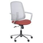 Работен офис стол Carmen 7063 - сив-червен