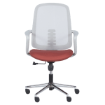 Работен офис стол Carmen 7063 - сив-червен