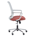 Работен офис стол Carmen 7063 - сив-червен