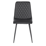 Трапезен стол Carmen Monza еко кожа - Черен