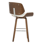 Бар стол Carmen 4027 - 2 - Орех/Бял