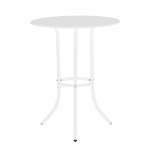 Метална градинска маса Carmen Niger D 60 - Бяла