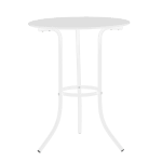 Метална градинска маса Carmen Niger D 60 - Бяла