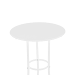 Метална градинска маса Carmen Niger D 60 - Бяла